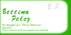 bettina pelcz business card